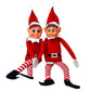 GLOW Wholesale Elfie & Elvie Set - Fun Plush Elves with Vinyl Faces, Red - Set of 2