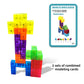 Ouxia Magnetic Building Blocks Magic Magnetic 3D Puzzle Cubes, Set Of 7 Multi Shapes Magnetic Blocks With 54 Guide Cards, Childr