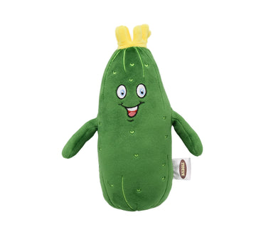 Baboli Adorable Pickle Stuffed Animal Cucumber Plush Plant With Smile Face And Yellow Corolla Pretty Cute Plushie Toy Gift For Any Pickle Lover 9 Inches (Smiling-S)