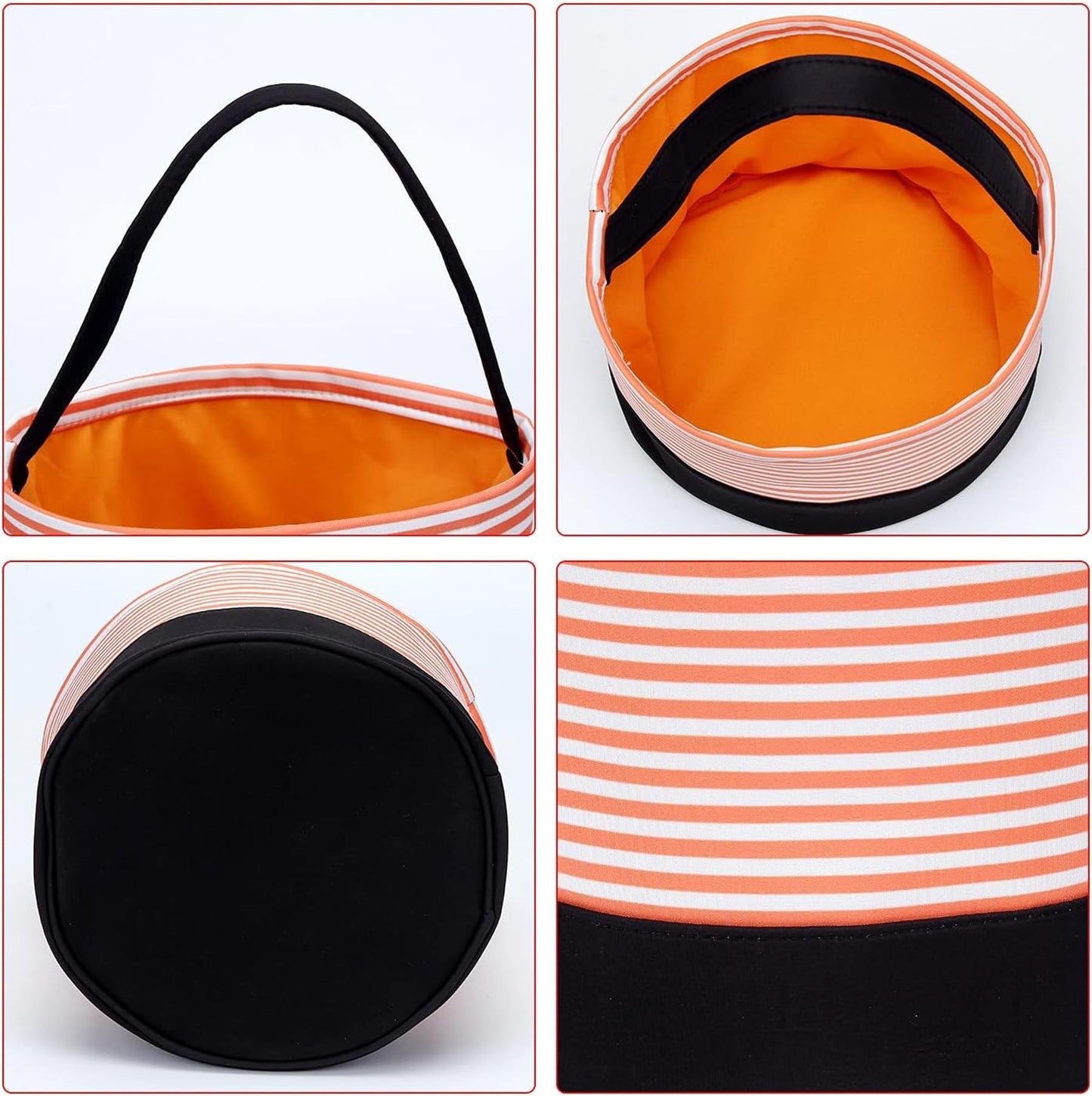 Halloween Trick Or Treat Bag Halloween Candy Bucket Fabric Tote Gift Candy Bag Halloween Party Favors