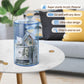 Hicocool Clear Piggy Bank For Adults Kids Must Break To Open, Blue Acrylic Piggy Bank Unopenable Money Savings Jar (8' H X 5' D)