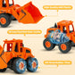 Beestech Construction Toys for 3 Years Old Boys Girls Kids, Friction Powered Construction Truck Toys Vehicles Sand Toys Trucks E
