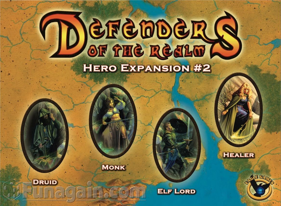Eagle Games Gryphon Games Defenders of The Realm: Hero Pack #2 - Multi-colored Plastic Model 331491