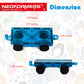 NEOFORMERS 2 Piece Magnetic Tiles Car Set Truck Kit Toy with Stronger Magnets, Educational Magnet Building Tile Magnetic Blocks