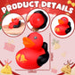 Leyndo 24 Pcs Christmas Mini Rubber Duck Bulk with Xmas Bell for Cruise Ship Party Favors Gifts Bathtub Floating Pool Squeaky Red Black Small Duck for Xmas Baby Shower Party Supplies