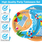 96 Pcs Beach Party Supplies Paper Plates Napkins Summer Beach Hawaiian Pool Party Birthday Decorations Favors For Kids Serves 24