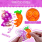 Jdsty 24Pcs Easter Mini Pop Keychain,Mini Easter Fidget Sensory Simple Pop Toys For Easter Basket Stuffers, Egg Fillers Gifts, E