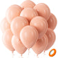Bezente Pastel Orange Latex Party Balloons - 100 Pack 12 Inch Round Helium Light Orange Peach Balloons For Baby Shower Wedding B