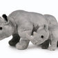 Ice King Bear Mom And Baby Stuffed Animals Set Zoo Wild Animals (Rhino)