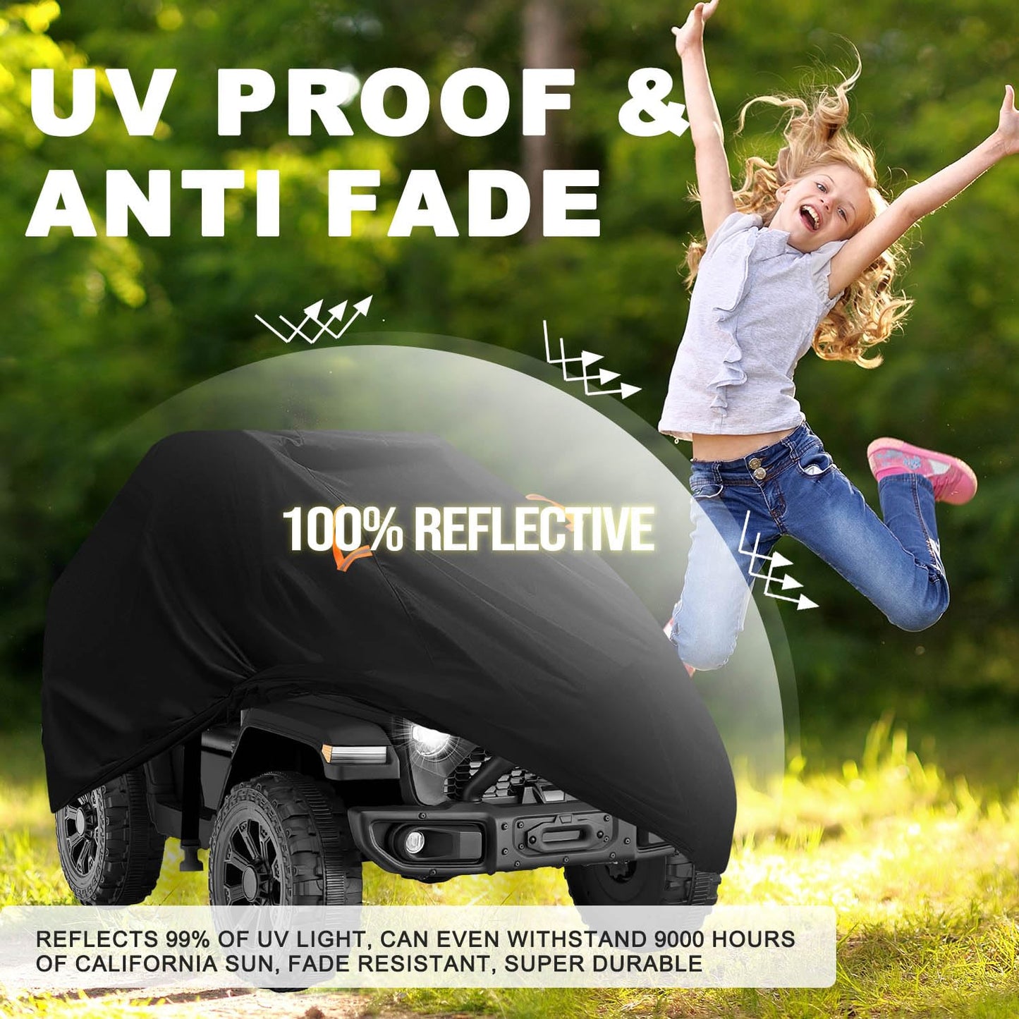 Clawscover Kids Ride-On Toy Car Covers Waterproof, Universal Fit For Power Wheels Battery Toddler Boys Girls Electric Powered Ve