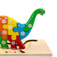 Wooden Montessori Puzzles Including: Dinosaur, Dolphin, Rabbit And Teddy Bear Patterns