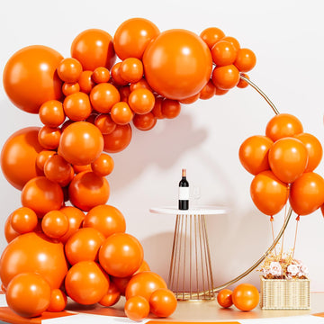 Labeol Orange Balloons Different Sizes 110Pcs 18/12/10/5 Inch Orange Balloon Garland Arch Kit Quality Latex Balloons Orange Decorations For Party Birthday Baby Shower Graduation