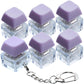 6 Pack Keyboard Fidget Toy  Keyboard Fidget Keychain Keyboard Decompression Button Finger Clicker Toys  Button Stress Relief Fidget Gifts for mature-themed to Relief Stress (Purple)