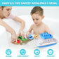 Toy Boat Bath Toys For Toddlers With 4 Mini Car Toys, Kids Water Toys Ferry Boat For Bathtub Bathroom Pool Beach Toys, Birthday Gifts