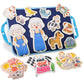CHEFAN Felt/Flannel Board Story Set of 4, PRECUT Felt Pieces for Preschool Toddlers Circle Time,Old Lady Who Swallowed a Fly,The
