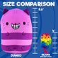 Cats Vs Pickles - Jumbo - Chesire - 8'' Super Soft And Squishy Bean-Filled Weighted Stuffed Animals - Great For Kids, Boys, & Gi
