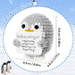 Mini Funny Positive Penguin, Cute Potato 2.6 Inch Knitted Penguin Toy With Positive Card Positive Penguin Crochet Doll Cheering Gift For Graduation Family Friend Encouragement Party Decoration(Gray)