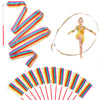 Hiunicorn 12Pcs Rainbow Party Favors Dance Ribbons For Kids Circus Carnival Rhythmic Gymnastics Birthday Party Decoration Supplies, Ribbon Baton Twirling Sticks Silks Streamers Wands For Girls