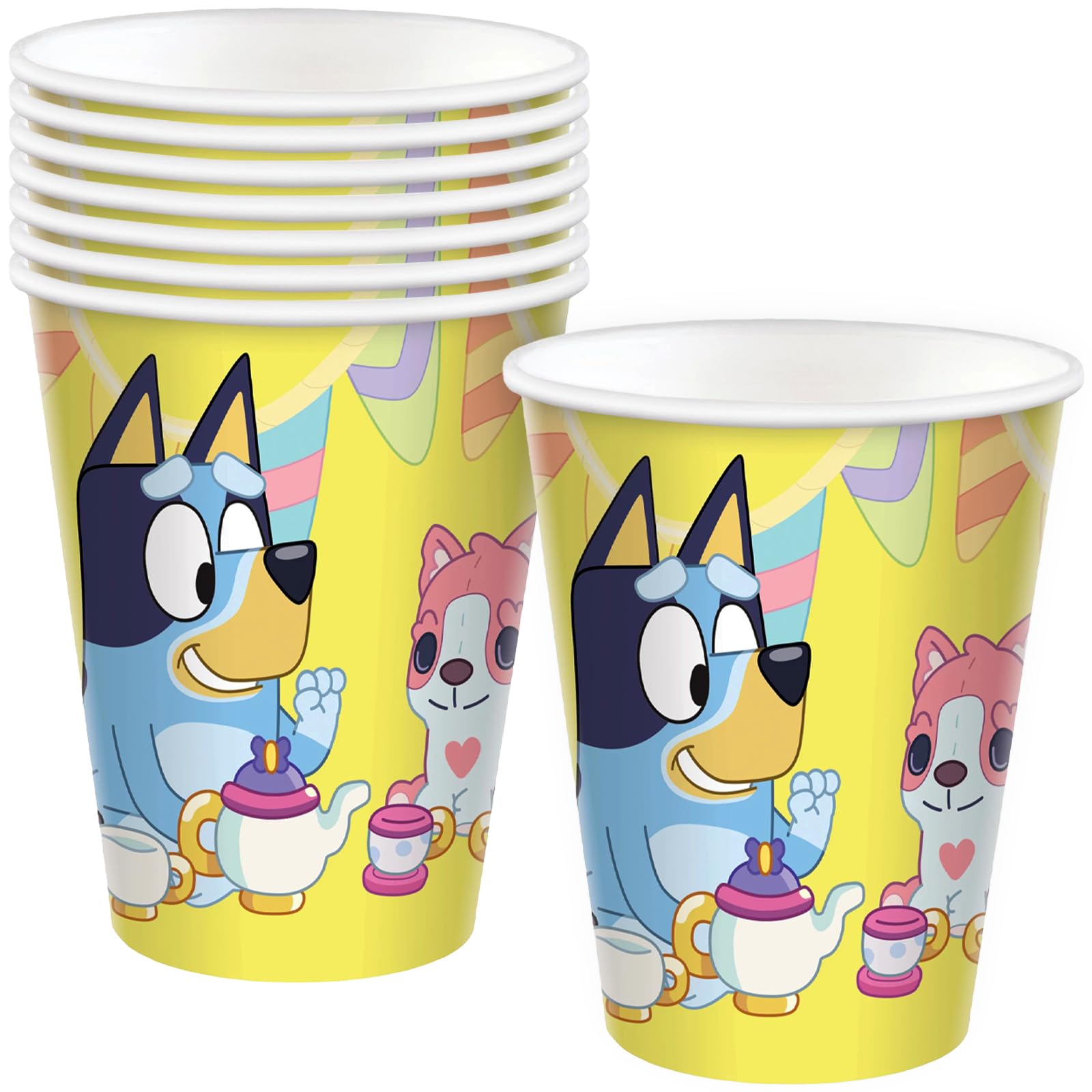 amscan Bluey Paper Party Cup - 9 oz. |Green| Pack of 8