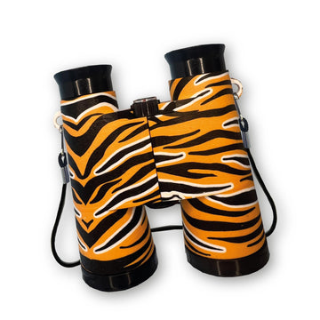 ExplorAvision - Tiger Binocular from Deluxebase. Safari Portable and Compact Binoculars for Kids. Educational Animal Explorer fo