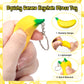LBSXQGS 24Pcs Banana Keychains Stress Toy  Mini Banana Relief Toy  PU Banana Toy for Stress Relief Kids mature-themeds Birthday Party Favors School Supplies