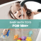 Hely Cancy Infant Bath Toys - No Hole Rubber Animal Bath Tub Toys, Small, Mix Color, Model XZ03