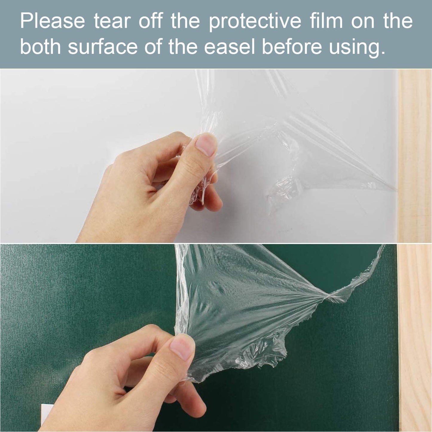 QZMTOY Kids Art Easel, Deluxe Standing Easel Set, Adjustable Art Table, Dry Erase Board&Chalkboard Double Sided Stand, 360Rotati