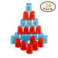 Seisso Stack Cups, Stacking Cup Set Classic Stack Training Game Toys For Kids Boys Girls Stacking Cups (12 Pack Blue + 12 Pack Red)