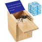 Amawood Spider Prank Box For Adults And Kids, Funny Wooden Box Spider Prank Toy, Hilarious Halloween, Christmas, Or Birthday Sur