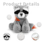 Raccoon Stuffed Animal Toy  Soft Huggable Raccoon Plush Toys for Kids  Cute Stuffed Animals Gift for Boys Girls and Toy for 1-3 Toddlers -8.5 Inch