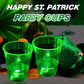 mishunyus 24 Pcs Glow St.Patricks day Cups,St.Patricks Day Party Supplies,Shamrock Party Cups for Party Decorations,Party Favo