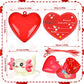 Syhood 28 Pcs Valentines Party Favors Set Toys Luminous Axolotl Filled Hearts Kawaii Animal Resin Axolotl Toy for Valentines Da