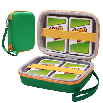 Ltgem Travel Cards Hard Case,Ptcg Trading Cards,Can Accommodate 300+Game Cards,Compatible Classic Game Cards Such As Pokemon/Skip Bo/Uno Etc.(Green)