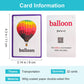 Lilias Transportation Flash Cards, Toddler Learning Toys, Preschool Learning Toys, Homeschool Supplies, Learning Supplies For Kindergarten, 4.3 X 3.14 Inch, 22 Cards In Set,Wc011