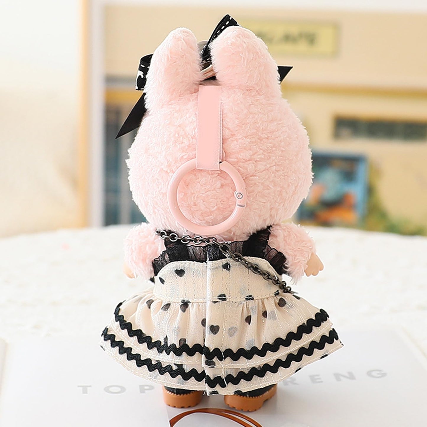 QIUTIMIY Clothes for Doll 17cm Doll Clothes 2-Piece-Set Doll Clothes enhanced Doll Outfit with Accessories-Birthday Hairpin+Dress(NO Doll Included)