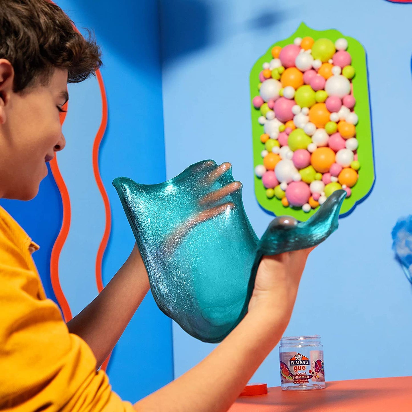 Elmer's Premade Cosmic Shimmer Glitter Slime Variety Pack, 3 Count - Ideal for Creative Play and Crafts