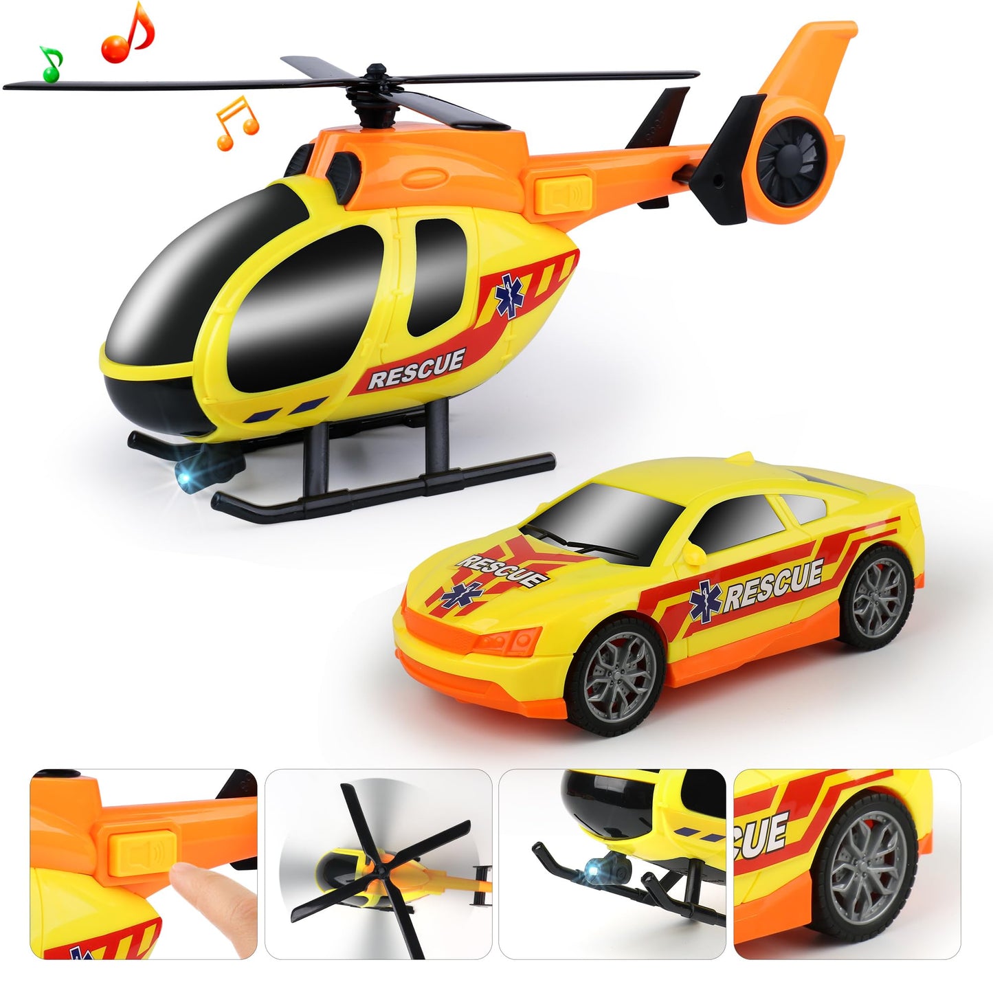 Dwi Dowellin Tow Truck Toy - 25.6" Semi Truck with Racing Car & Helicopter, Blue, Plastic, Model 666-71F, Ideal Gift for Kids 2-