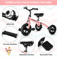 XPIY Tricycle for Toddlers Age 2 to 4 Years Old, 3 in 1 Folding Toddler Bike for Boys and Girls, Kids' Bike Trike with Detachabl