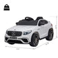 Aosom 12V Ride On Toy Car For Kids With Remote Control, Mercedes Benz Amg Glc63S Coupe, 2 Speed, With Mp3, Electric Light, Horn, Suspension, White