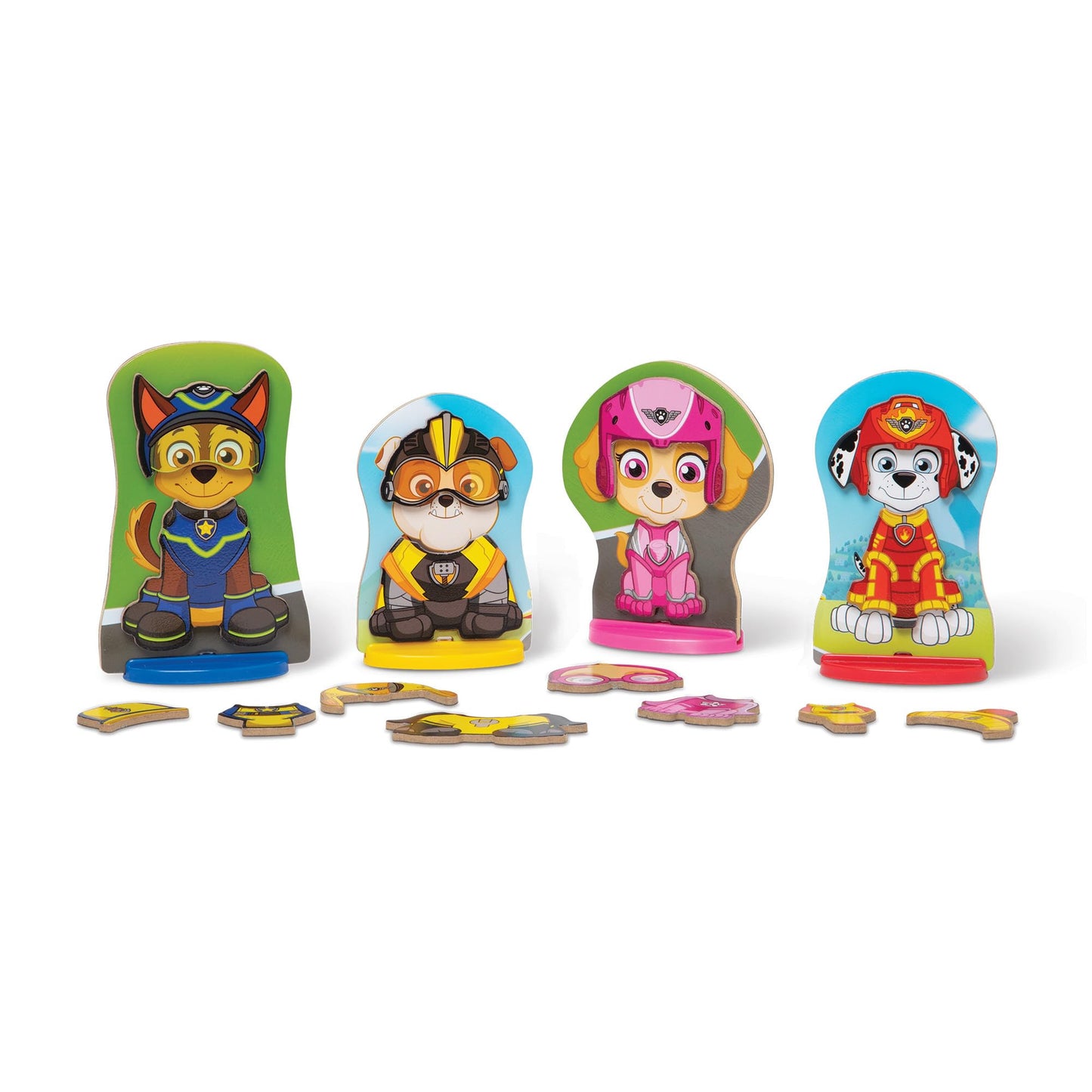 Melissa & Doug Wooden Magnetic Pretend Play Set - PAW Patrol, 64 Pieces, Multi Color, Small