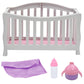 New Adventures Magic Nursery: Doll In Crib - 8 Baby Doll Playset, Children'S Pretend Play, Ages 2+