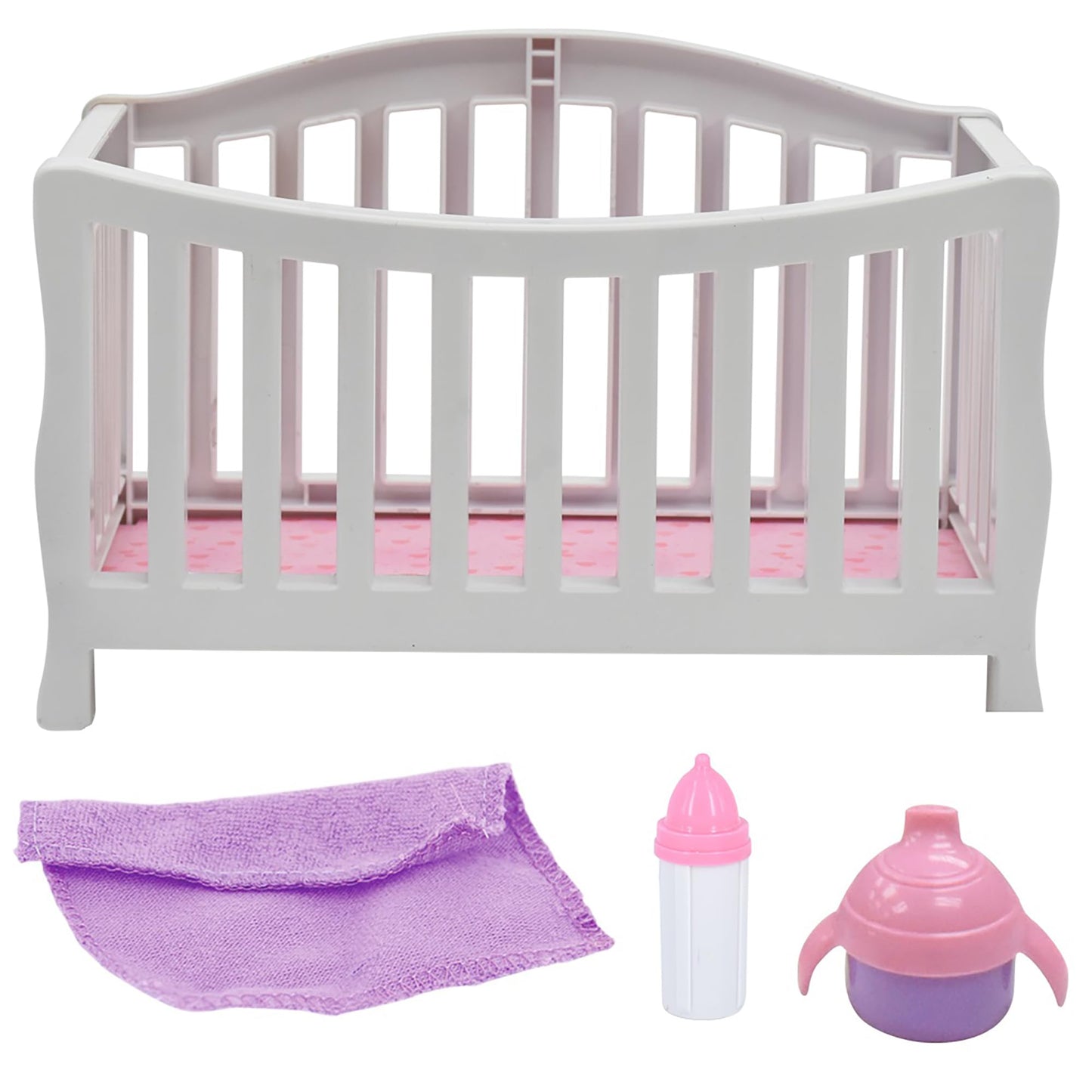 New Adventures Magic Nursery: Doll In Crib - 8 Baby Doll Playset, Children'S Pretend Play, Ages 2+