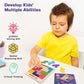 Coogam Wooden Puzzle Pattern Blocks - 3D Brain Teasers, 60 Challenges, Basswood Tangram Jigsaw for Kids & Adults