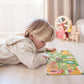 Petit Collage Follow + Spot Puzzle, At The Farm, 10-Pieces – Large Puzzle For Kids, Completed Educational Puzzle Measures 21”X 8.5” – Makes A Great Gift Idea For Ages 2+