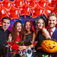 TONIFUL 30Pcs 18 Inch Large Red Star Shape Foil Balloons Big Red Stars Helium Mylar Ballons for Birthday Wedding Baby Shower Ann