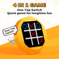 Shenmaster 4-In-1 Tic Tac Toe Game,Electronic Handheld Game Console. Portable Travel Games For Kids & Adults Ages 3+,Puzzle Boar