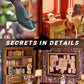 OurMiao Book Nook Kit Detective, DIY Miniature Booknook Kit for Adults with LED Lights, 3D Wooden Puzzles Bookshelf Insert Decor