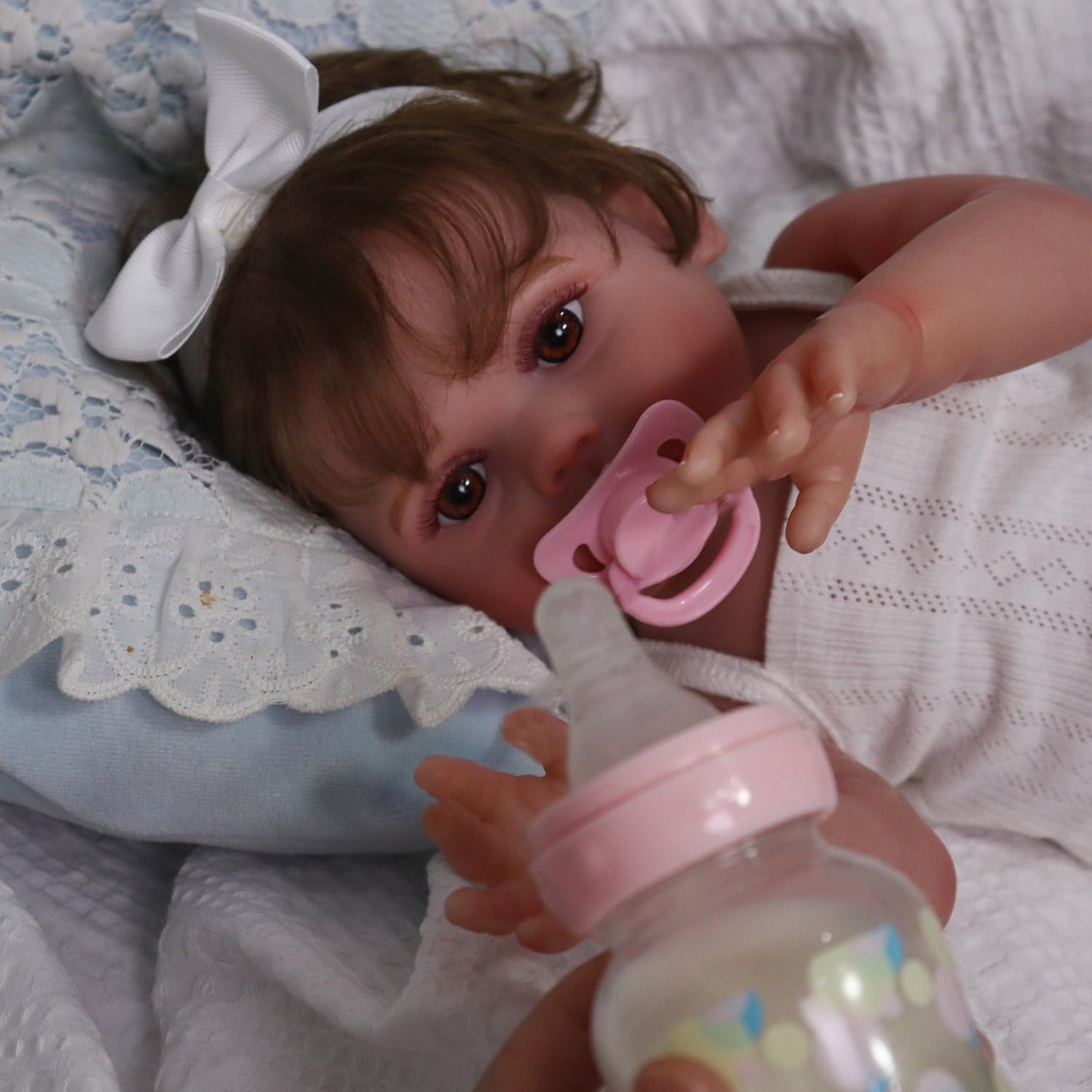 Charex Realistic Reborn Baby Dolls – 18-Inch Silicone Baby Girl, Lifelike Newborn Real Life Weighted Full Body Vinyl Anatomically Correct Doll With Gift Set For Kids Age 3+
