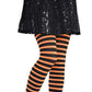Amscan Orange & Black Striped Tights - Child S/M, 1 Pc