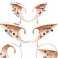 Hikkcos 3Pcs Elf Ears With Headband Halloween Elf Ears Cuffs For Kids Women Soft Latex Fairy Ears Flower Pearl Headbands Set For